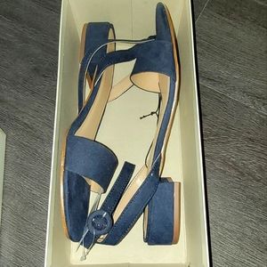 Navy blue sandals